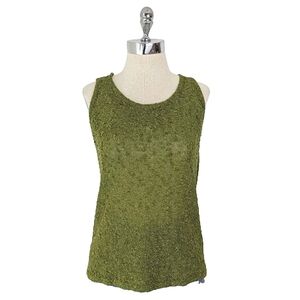 vintage  00's popcorn knit tank top